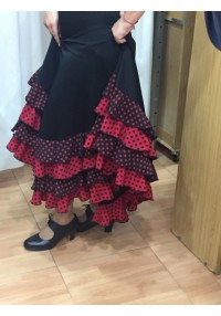 Falda flamenco corte oblicuo
